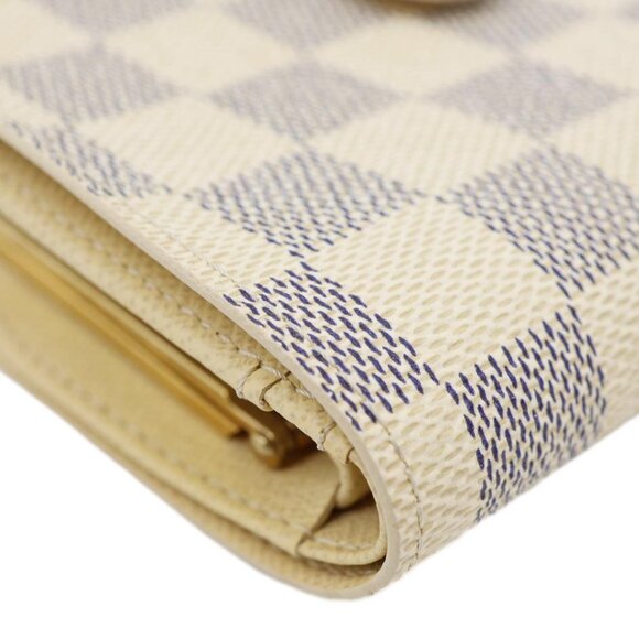 Louis Vuitton  Viennois Damier Azur Bifold Wallet White - Picture 4 of 13